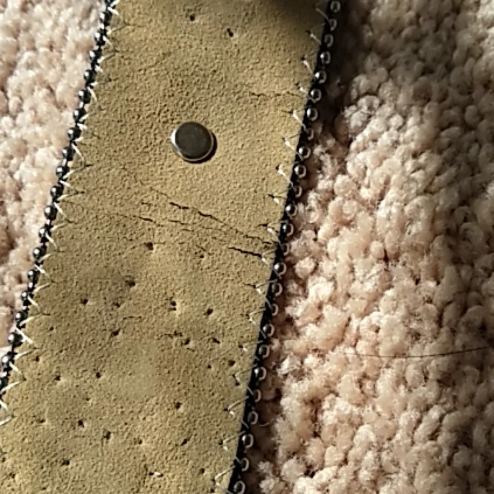 Genuine leather‎ western black bling belt size lg